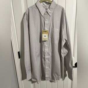 Wrangler George Strait Relaxed Fit Men's Long Sleeve Button Shirt. Size XLT